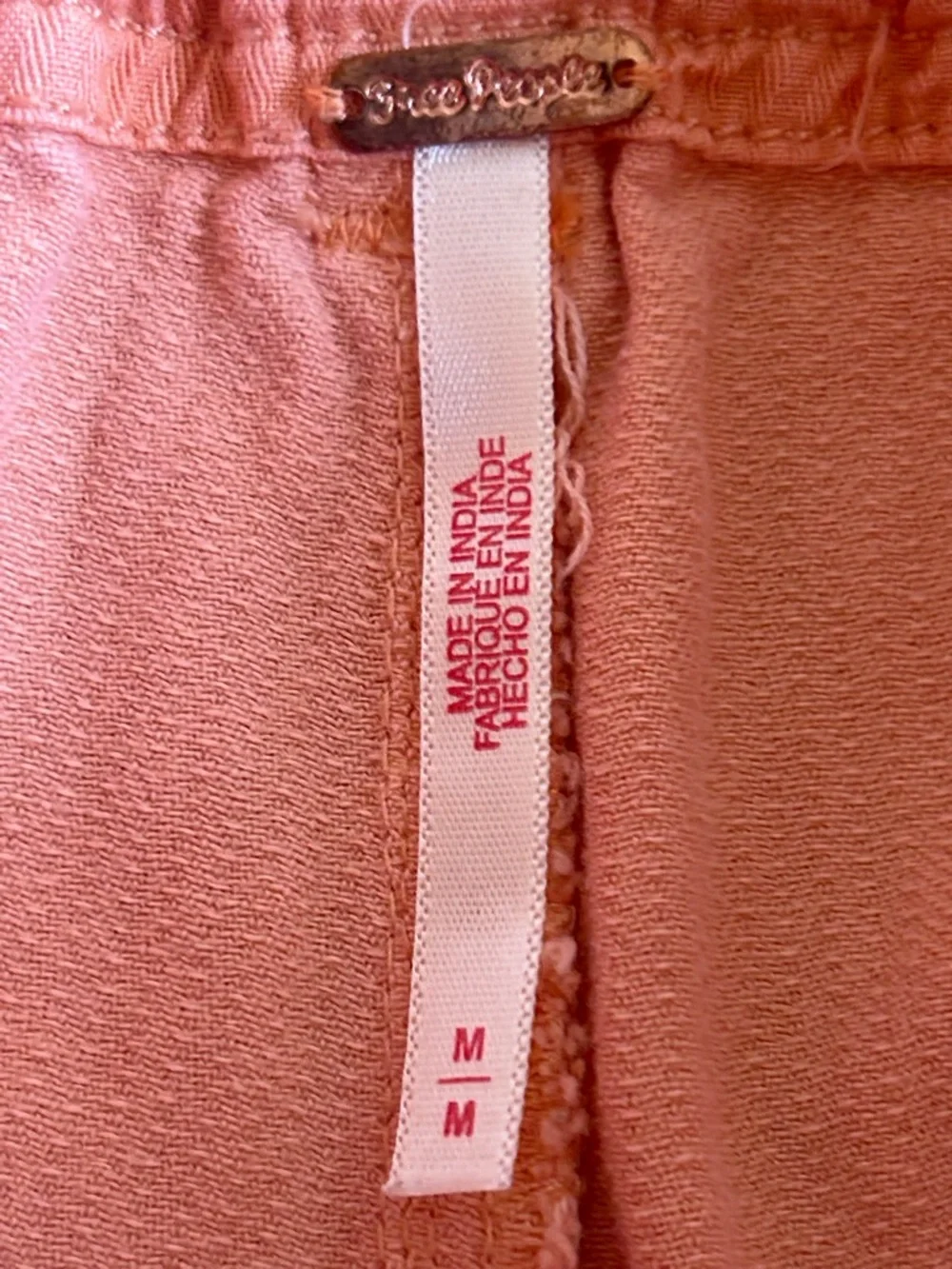 Free People Tahiti Cargo Pants Size Medium Peach Cargo Utility Pants Size Medium - Picture 9 of 16